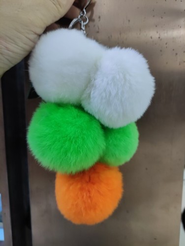 Dije colgante de piel de conejo real colgante de coche adorno uva amarillo púrpura - Imagen 16 de 20
