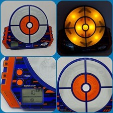 nerf n strike elite blue digital target light up panels & sound effects score