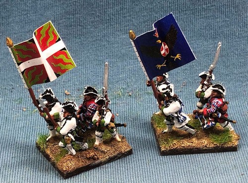 15mm Guerra Sette Anni Dipinto Savoia/Piemonte Esercito Audibert Reggimento SPA5 - Foto 7 di 11