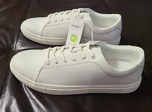 GOODFELLOW & CO SNEAKERS STRINGATE UOMO 10 1/2 KINGSTON BIANCHE UNISEX CASAUL - Foto 2 di 15
