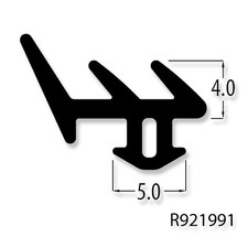 BLACK E GASKET DOUBLE GLAZING  FOR UPVC WINDOW DOOR RUBBER SEAL R921991 