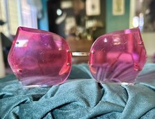 Retro Oversized Sunglasses Pink Vintage Accessories