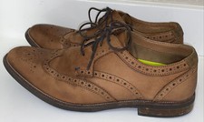 Florsheim Rucci Wingtip Oxford Classic Dress Shoes Cognac Leather 11937-221 Sz 9