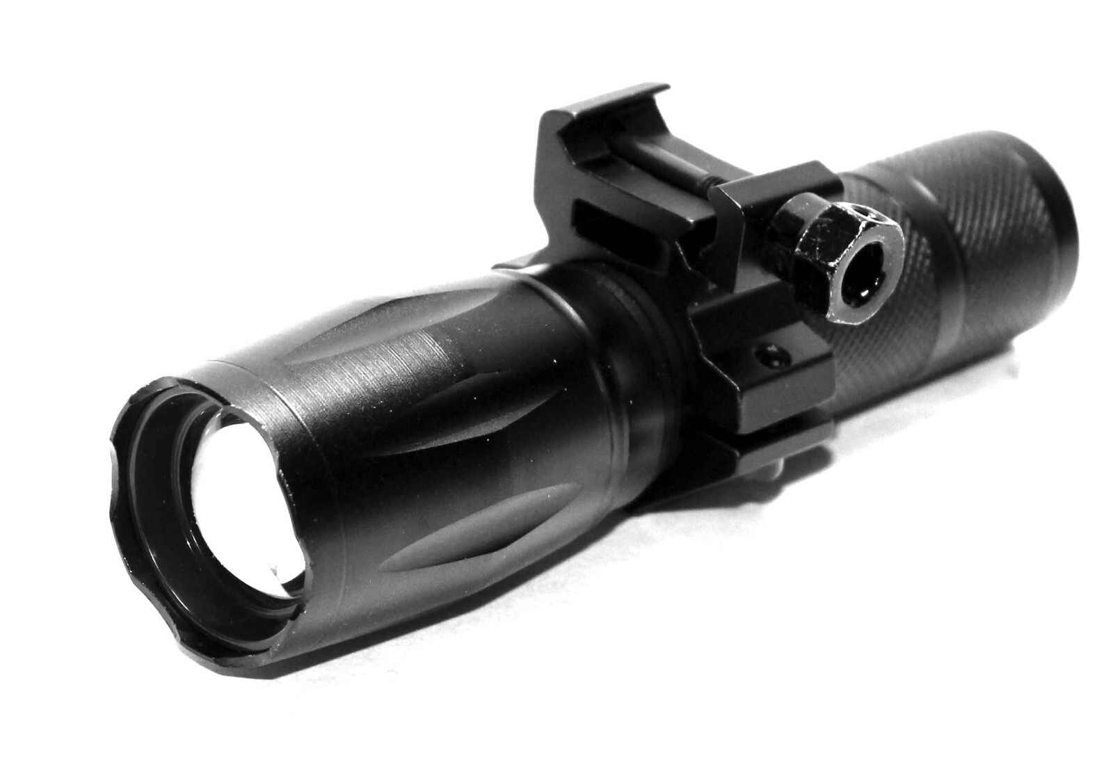 flashlight tactical for rifles hunting home defense accessories aluminum black.