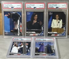 2020 TOPPS NOW ELECTION #4 5 11 12 13 KAMALA HARRIS PSA 10 GEM MINT 5 card lot