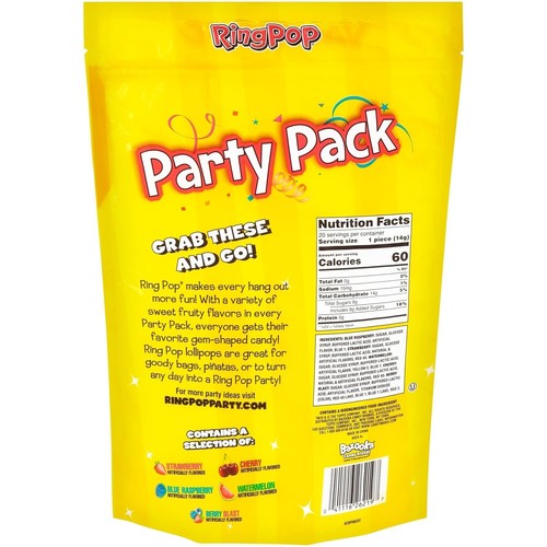 Ring Pop Individually Wrapped Bulk Lollipop Variety Party Pack – 20 Count Sucker - Picture 2 of 7