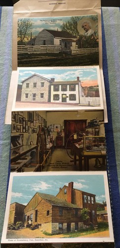 Hannibal Missouri LARGE LETTER Greetings Chrome 1956 FOLD-OUT 16 Views Postcard - Picture 4 of 12
