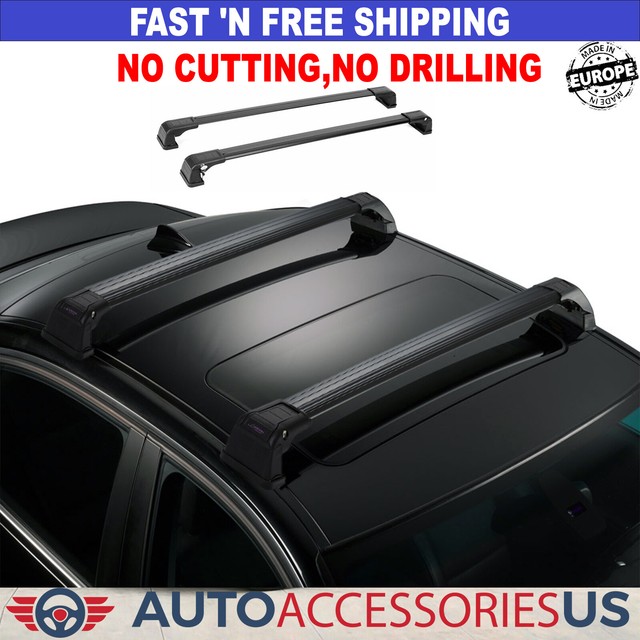 FOR KIA SOUL 2020-Up Roof Rack Cross Bars Fix Point Alu Black EUR 177 - Foto 8