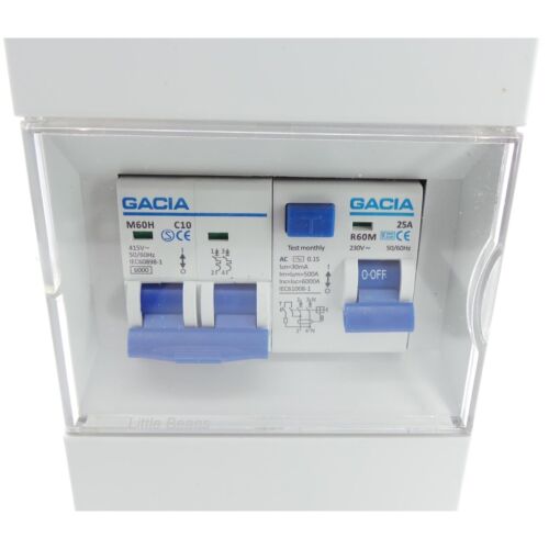 Autocaravana Fuse Box RCD Mains unidad de consumo 240 voltios autocaravana VW autocaravana PO103 - Imagen 3 de 7