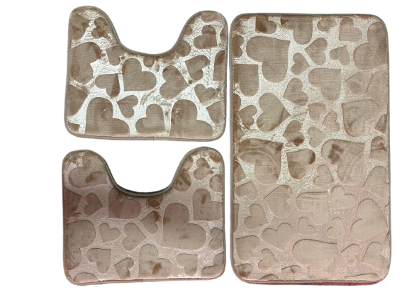 Set di tappeti da bagno da 3 pezzi, tappetino da bagno + tappeto + copriwater, fibra assorbente, antiscivolo, supporto in PVC | Leroy Merlin Set di tappeti da bagno da 3 pezzi, tappetino da bagno + tappeto + copriwater, fibra assorbente, antiscivolo, supporto in PVC | Leroy Merlin
