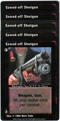 Sawed-Off Shotgun x4 + 1 Jyhad V:TES VTES Vampire CCG