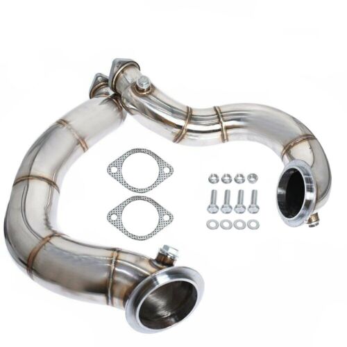 Turbo Exhaust Down Pipe For BMW N54 E82 E90 E91 E92 E93 135i 335i 3.0L 2007-2010 - Picture 1 of 5