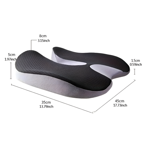 Cuscino Prostatico Ortopedico in Memory Foam Sedile Auto Sedia Ufficio Scrivania - Foto 2 di 6