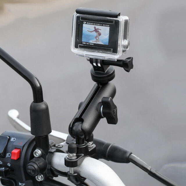 Motorcycle Handlebar / Mirror Bar Bracket Mount Holder For Gopro Hero 11 10 9 8 Motorcycle Handlebar / Mirror Bar Bracket Mount Holder For Gopro Hero 11 10 9 8