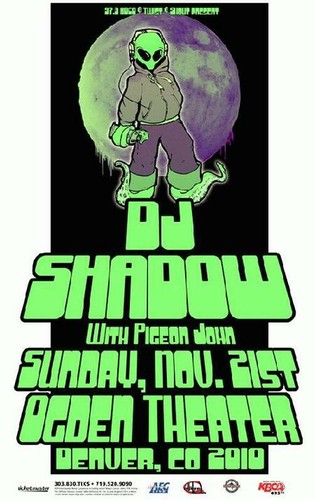 DJ SHADOW MUSIC POSTER alternative INDIE trip HIP-HOP electronic DANCE turntable - Picture 12 of 12