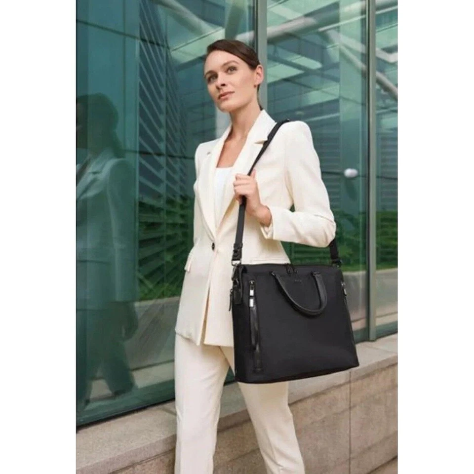 TUMI VOYAGEUR Kendallville Brief/14” Laptop Black/Gunmetal MSRP $495 NWT - Image 2 of 4