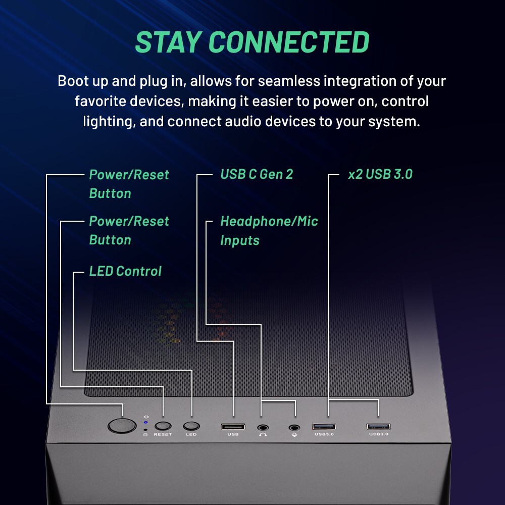 Guaranteed Satisfaction Skytech Nebula Gaming PC, INTEL i5, NVIDIA 4060, 1TB SSD, 16GB DDR4, Win11 - Image 6