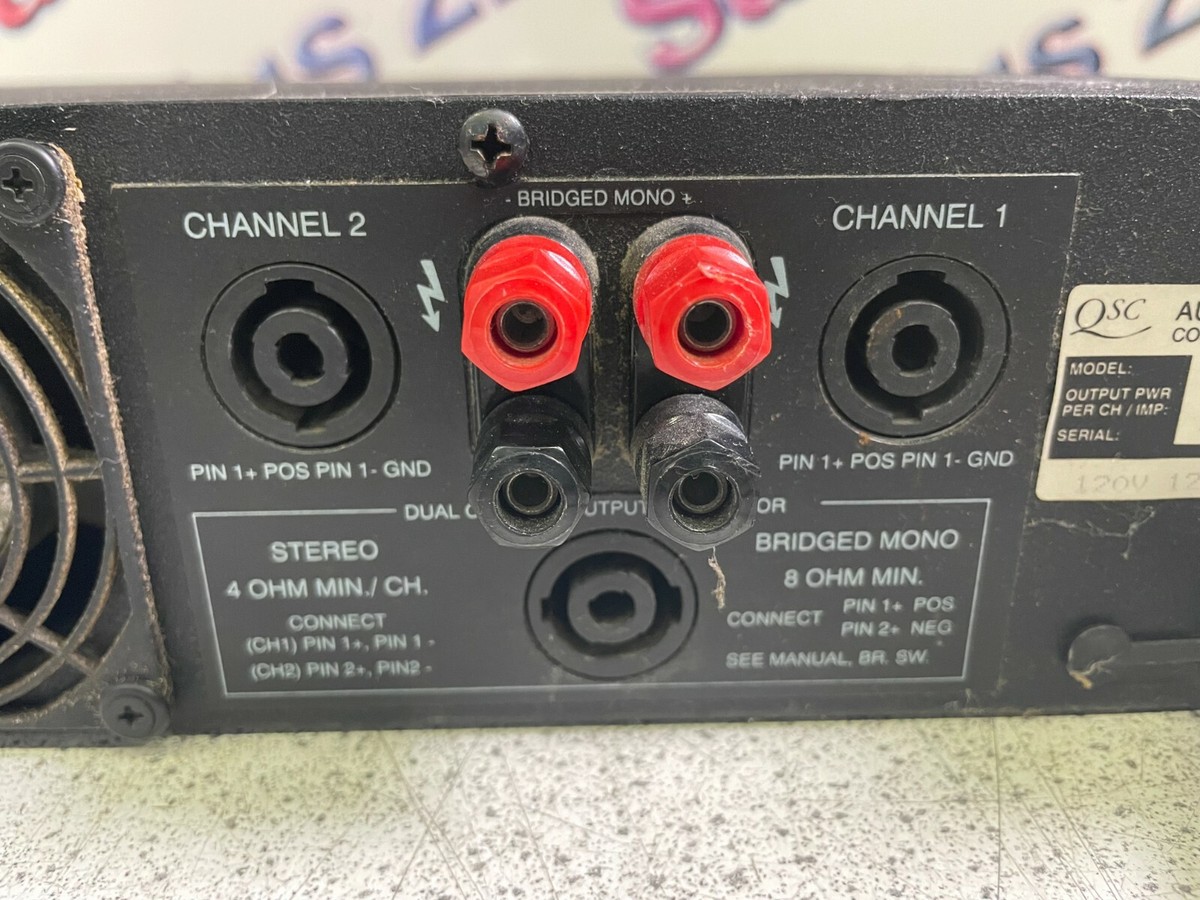 QSC EX1600 パワーアンプ QSC EX-1600 600WRMS/4Ohm Output Power Professional Amplifier