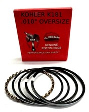 K181 .010" OVERSIZE CHROME PISTON RINGS 7HP 8HP FITS KOHLER K161 M8 # 232575-S