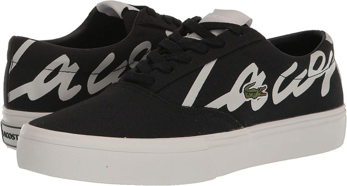 Mens Lacoste Jump Serve Lace Sneaker - Black/Off White  display picture 1