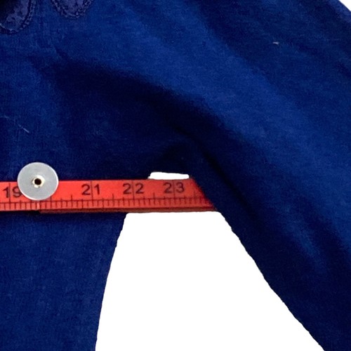 Vintage Thick Heavy Warm Blue women Cardigan Sweater Coatigan Shacket - Picture 4 of 14