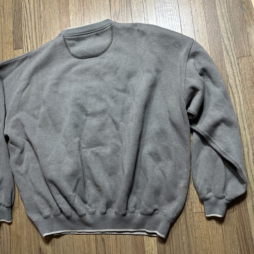 Acogedora sudadera vintage bordada EXTERIOR pesca con mosca cuello redondo talla XL acantilado rojo - Imagen 11 de 11