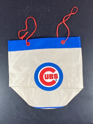 Chicago Cubs Giveaway Slice Canvas Beuteltasche Tasche Wrigley Neu Vintage Neu Kordelzug