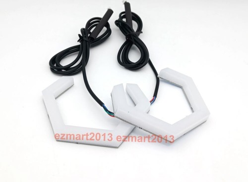 BT App RGB Hex Hexagon Halo Ring for IS220 IS250 IS F Devil Demon Angel Eyes DRL - Picture 7 of 23