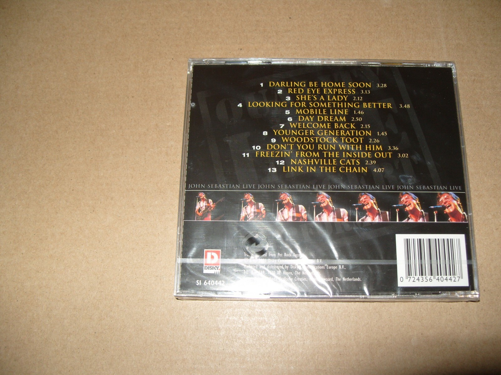 John Sebastian  Nashville Cats Live 2001 cd New & Sealed  (L.S.)