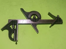 Vtge Starrett Combination Square 5pcs Head,protractor,Center Head,12"rule&scribe