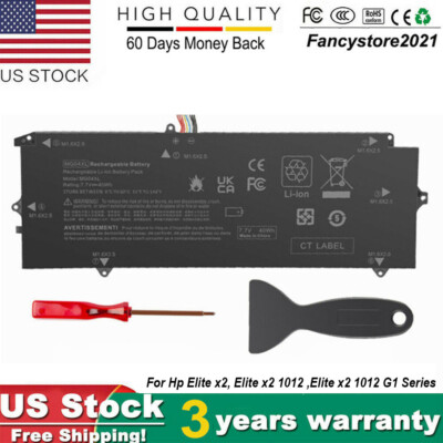 CRLYLC 40Wh MG04XL Laptop Battery for HP Elite X2 1012 G1 Detachable 2-in-1 Business Tablet M5-6Y54 M5-6Y57 M7-6Y75 M3-6Y30 L5H20EA L5H11EA L5H12EA CRLYLC 40Wh MG04XL Laptop Battery for HP Elite X2 1012 G1 Detachable 2-in-1 Business Tablet M5-6Y54 M5-6Y57 M7-6Y75 M3-6Y30 L5H20EA L5H11EA L5H12EA