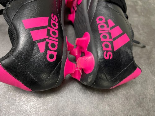 Adidas Soccer Cleats Girls Youth 1.5M Goletto VIII Kids Shoes Red Black Athletic - 第 12/18 張圖片