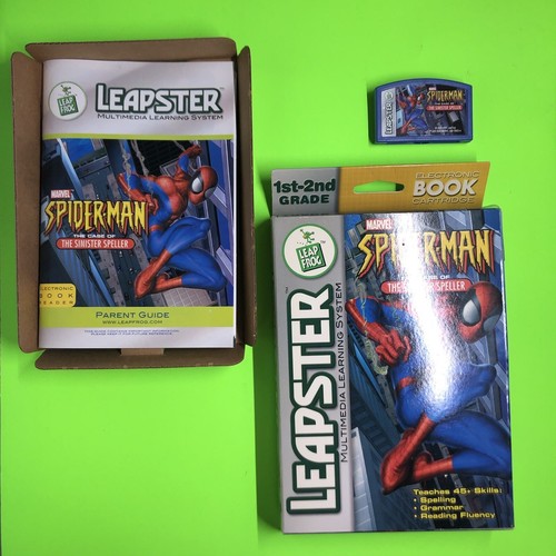 Leap Frog Leapster Marvel Spiderman The Case Of The Sinister Speller Game - Picture 10 of 12