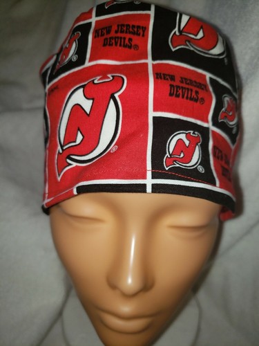 NEW JERSEY DEVILS SURGICAL SCRUB CAP  - Picture 1 of 2