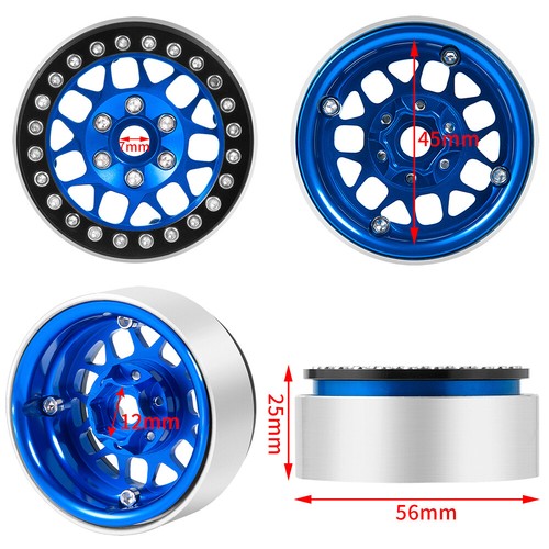 Llantas Beadlock de 1/4/5 piezas para actualización Traxxas TRX4 Axial SCX10 90046 - Imagen 5 de 42