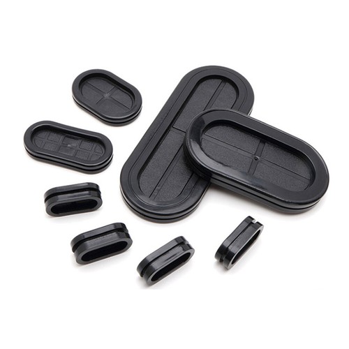 Oval Blanking Grommets Rubber Grommet Closed Gromet Blind Plugs Bungs Bung Black - Picture 2 of 14