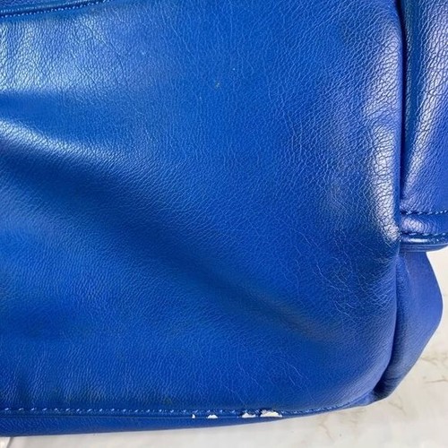 Bolso de hombro Robert Matthew azul cobalto imitación cuero apto para veganos - Imagen 11 de 11