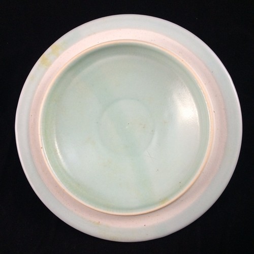 Piatto vaso coperto hendecagon smaltato arte ceramica studio fatto a mano firmato - Foto 8 di 11