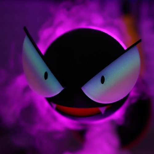 Gastly 3D Printed Pokemon Luminous New 2.1 Humidifier Cool Desk Decor Handmade - Picture 13 of 13