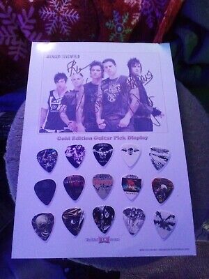 avenged sevenfold limited to 100 framed gold 15 plectrums avenged sevenfold limited to 100 framed gold 15 plectrums