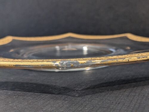 Vintage Art Deco Octagon Plate Tiffin Franciscan Rambler Rose 24k Gold Rim 1930 - Picture 7 of 12