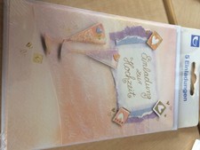 Karten 5 Einladungen Zur Hochzeit Lila Rosa Neu Ovp