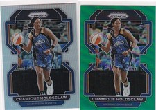 2022 Panini WNBA Prizm Silver and Green Refractors #116 Chamique Holdsclaw