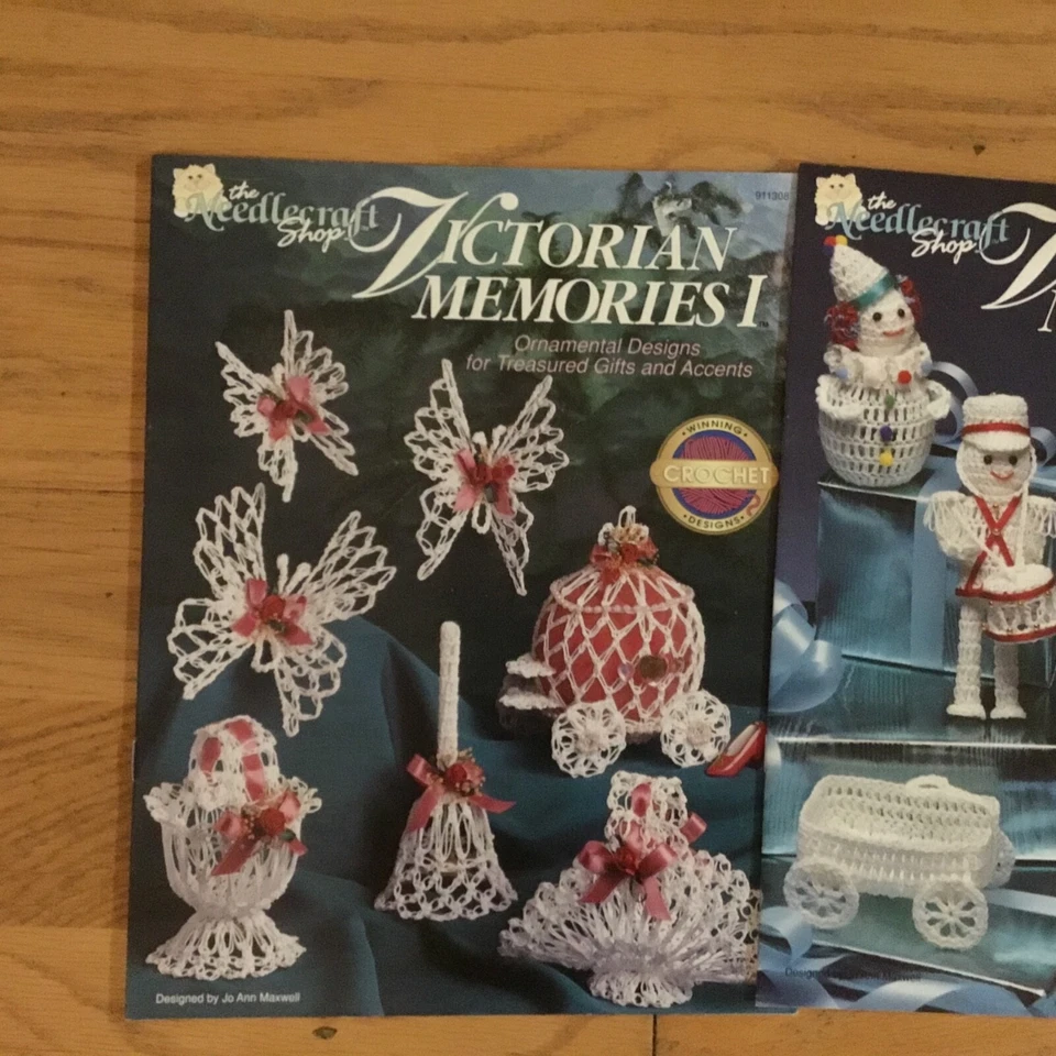 Lot of 3 Victorian Crochet Pattern Books Needlecraft Shop + - Image 2 of 4