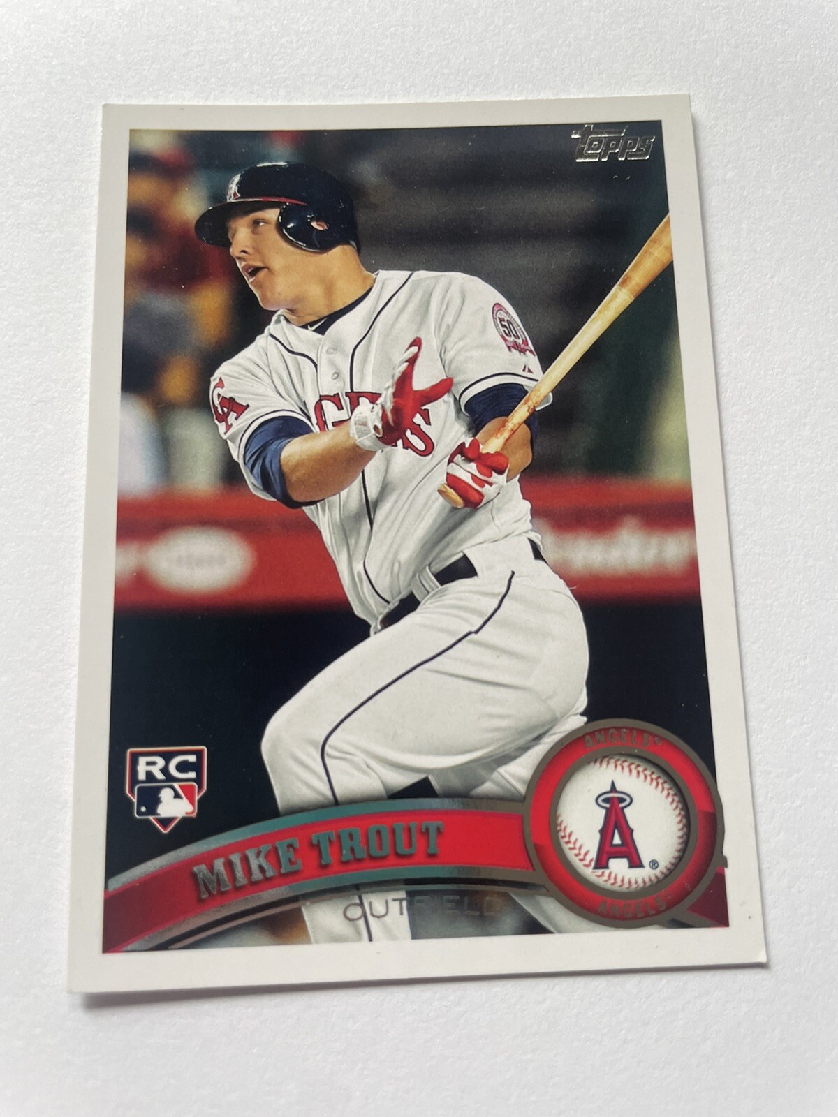 2011 Topps Update #US175 - Mike Trout/Anaheim Angels ROOKIE Authentic Ungraded