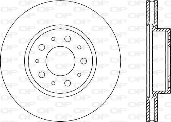 Jeu de 2 disques de frein ventilés haute performance pour Volvo 940 II Break 2.3 et 2.0