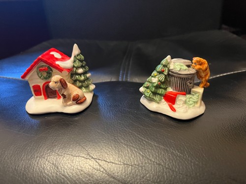 Original Snow Village Department 56 Katze und Hund (2 Stück) #51314