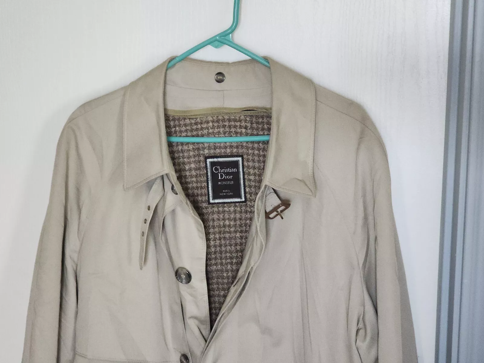 Christian Dior Homme Trench de Pluie Homme 44r Large   Extra Large Beige