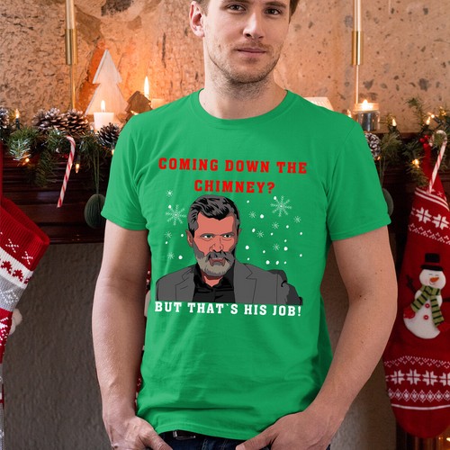 Roy Keane Christmas T-Shirt Funny Ugly Mens and Womens Tee #MC - Picture 10 of 20