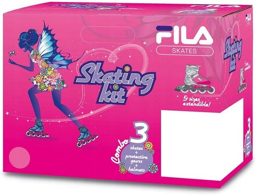 FlLA SKATES J-ONE Inline 4 wheels skate Safe, Comfortable 4 Teenagers Pink/White - Picture 4 of 15